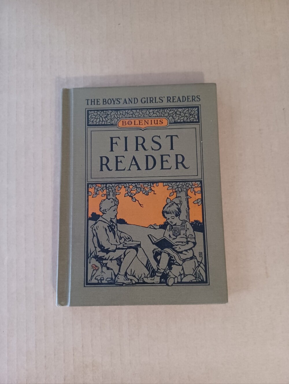 Book. First Reader by Emma Miller Bolenius. Boston: Houghton Mifflin, 1923. hard